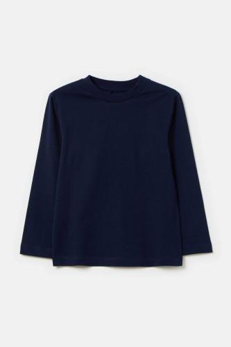 OVS παιδική βαμβακερή μπλούζα μονόχρωμη - 001965185 Μπλε Σκούρο